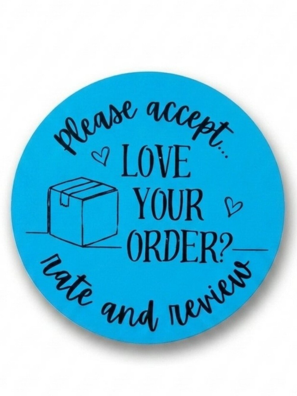 3/$15 50pc Please Rate & Review Sticker 2” Round Boutique Packaging Mailer Label
